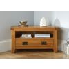 Country Oak Assembled Corner TV Unit with Drawer - 10% OFF CODE SAVE - 3