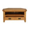Country Oak Assembled Corner TV Unit with Drawer - 10% OFF SPRING SALE - 7