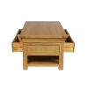 Farmhouse Oak Large Coffee Table With Shelf - WINTER SALE - 7