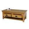 Farmhouse Oak Large Coffee Table With Shelf - WINTER SALE - 10