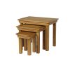 Farmhouse Large Oak Nest of Three Tables - SPRING SALE - 6