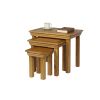 Farmhouse Large Oak Fully Assembled Nest of Three Tables - SPRING SALE - 8