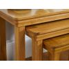 Farmhouse Large Oak Nest of Three Tables - SPRING SALE - 4