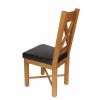Grasmere Oak Dining Chair with Brown Leather Seat - 10% OFF SPRING SALE - 8