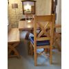 Grasmere Oak Dining Chair with Brown Leather Seat - 10% OFF SPRING SALE - 3