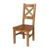 Windermere Cross Back Oak Chair With Timber Seat - 10% OFF SPRING SALE - 3