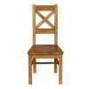 Windermere Cross Back Oak Chair With Timber Seat - 10% OFF SPRING SALE - 4