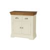 Farmhouse 80cm Cream Painted Small Oak Sideboard - 10% OFF CODE SAVE - 7