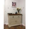100cm Farmhouse Putty Grey Painted Small Oak Sideboard - 10% OFF WINTER SALE - 6