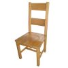 Chester Country Oak Ladder Back Timber Seat Oak Dining Chair - 10% OFF CODE SAVE - 9