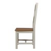 Chester Ladder Back Putty Grey Painted Oat Seat Dining Chair - 10% OFF WINTER SALE - 5