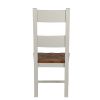 Chester Ladder Back Putty Grey Painted Oat Seat Dining Chair - 10% OFF WINTER SALE - 6