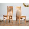 Country Oak 230cm Cross Leg Oval Table and 6 Chelsea Timber Seat Chairs - 10