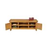 Country Oak Large Double Door Fully Assembled TV Unit - SPRING SALE - 7