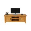 Country Oak Large Double Door Fully Assembled TV Unit - SPRING SALE - 8