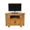 Country Oak 2 Door Corner TV Unit - SPRING SALE - 13