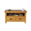 Country Oak 2 Drawer Fully Assembled TV Unit - WINTER SALE - 8