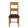 Chester Ladder Back Brown Leather Seat Oak Dining Chair - 10% OFF SPRING SALE - 4