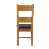 Chester Ladder Back Brown Leather Seat Oak Dining Chair - 10% OFF SPRING SALE - 7