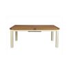 Country Oak 230cm Butterfly Extending Cream Painted Dining Table - SPRING SALE - 8