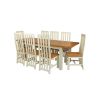 Country Oak 230cm Butterfly Extending Cream Painted Dining Table - 10% OFF SPRING SALE - 9