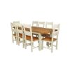 Country Oak 230cm Butterfly Extending Cream Painted Dining Table - SPRING SALE - 10