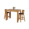 Country Oak 120cm X 80cm Tall Chunky Breakfast Bar Table - 10% OFF CODE SAVE - 12