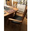 Grasmere Oak Carver Dining Chair With Brown Leather Seat - 20% OFF WINTER SALE - 3