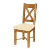 Grasmere Oak Chair with Cream Leather Seat - 10% OFF SPRING SALE - 3
