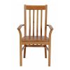 Chelsea Solid Oak Timber Seat Assembled Carver Dining Chair - SPRING SALE - 4