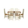 Country Oak 180cm Cream Painted Extending Dining Table & 6 Dorchester Cream Painted Chairs - SPRING SALE - 8