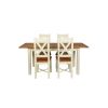 Country Oak 180cm Cream Painted Extending Dining Table and 4 Grasmere Cream Painted Chairs - SPRING SALE - 12