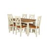 Country Oak 180cm Cream Painted Extending Dining Table 6 Grasmere Cream Painted Chairs - SPRING SALE - 5