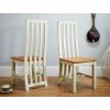 Country Oak 230cm Cream Painted Extending Dining Table and 6 Dorchester Cream Painted Chairs - SPRING SALE - 3