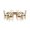Country Oak 230cm Cream Painted Extending Dining Table and 6 Grasmere Cream Painted Chairs - SPRING SALE - 10