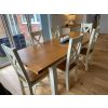 Country Oak 230cm Cream Painted Extending Dining Table and 8 Grasmere Cream Painted Chairs - SPRING SALE - 2