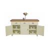 Country Cottage 140cm Cream Painted Large Oak Sideboard - 10% OFF WINTER SALE - 10