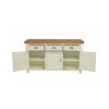 Country Cottage 140cm Cream Painted Large Oak Sideboard - 10% OFF WINTER SALE - 12