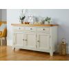 Country Cottage 140cm Grey Painted Fully Assembled Large Sideboard - 10% OFF CODE SAVE - 3