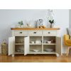 Country Cottage 140cm Grey Painted Fully Assembled Large Sideboard - 10% OFF CODE SAVE - 4