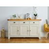 Country Cottage 140cm Grey Painted Fully Assembled Large Sideboard - 10% OFF CODE SAVE - 5