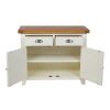 Country Cottage 100cm Cream Painted Assembled Oak Sideboard - 10% OFF SPRING SALE - 9