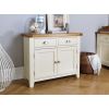 Country Cottage 100cm Cream Painted Assembled Oak Sideboard - 10% OFF CODE SAVE - 2