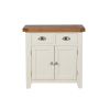 Country Cottage 80cm Cream Painted Assembled Small Oak Sideboard - 10% OFF CODE SAVE - 5
