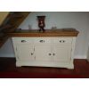 Farmhouse 140cm Cream Painted Large Assembled Oak Sideboard - 10% OFF CODE SAVE - 8