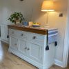 Farmhouse Oak 140cm Putty Grey Painted Assembled Sideboard - 10% OFF CODE SAVE - 2