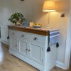 Farmhouse Oak 140cm Putty Grey Painted Assembled Sideboard - 10% OFF SPRING SALE - 2