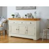 Farmhouse Oak 140cm Putty Grey Painted Assembled Sideboard - 10% OFF CODE SAVE - 3