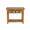 Country Oak 2 Drawer Fully Assembled Console Table - SPRING SALE - 8