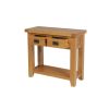 Country Oak 2 Drawer Fully Assembled Console Table - SPRING SALE - 9